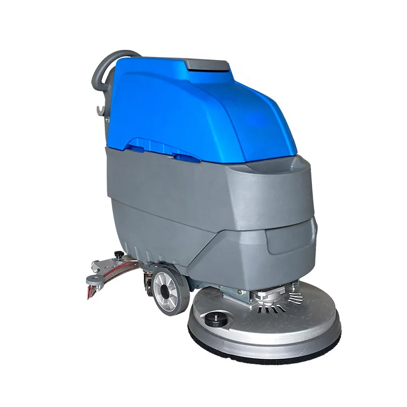 Commercial battery powered concrete marble tile floor washing cleaning machine factory workshop mall electric floor scrubber