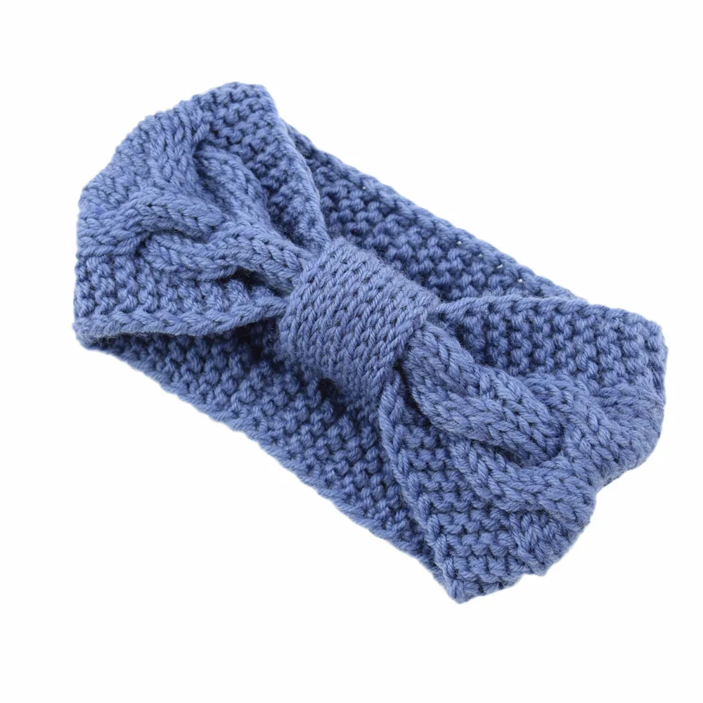 Winter Beauty Fashion Colorful Flower Crochet Knit Knitted Headwrap Headband Ear Warmer Hair Band Women Crochet Bow Headwrap