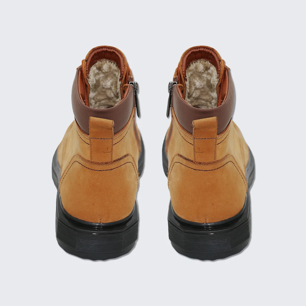 LANCI Luxury Shoes Wholesale Designer Business Leather Shoes Men Suede Flat Chukka Boots for Men