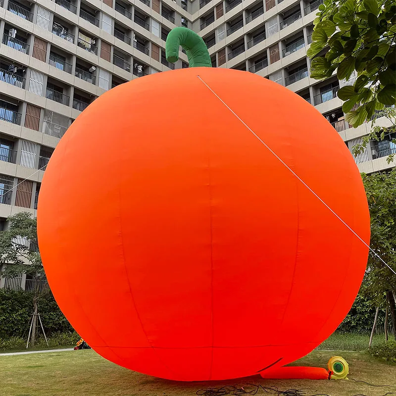 Giant Inflatable Pumpkin Halloween Decorations With Blower, Outdoor Holiday Party Halloween Decor Blow Up Pumpkin