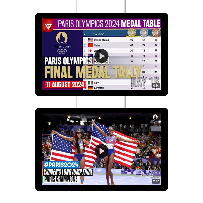 Supply 15.6 21.5 Inch Hd Split Screen Display Player Advertising Machine Led Lcd Digital Signage For Advertising Equipment