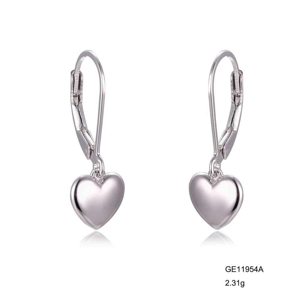 Grace Simple Small 925 Sterling Heart Silver Necklace Pendant