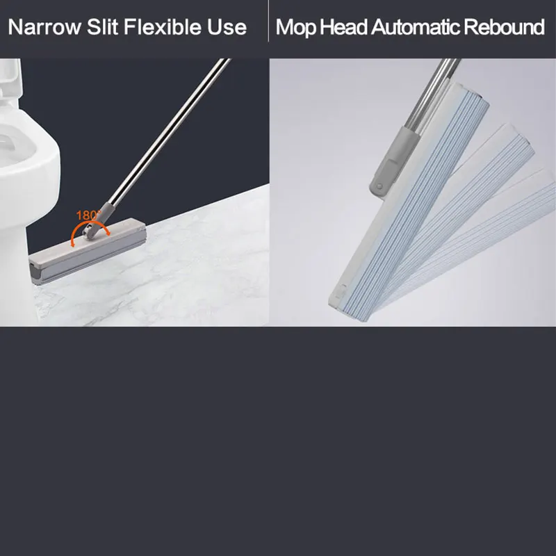  Abloom China Factory Wholesale Squeeze Dry Mops Cleaning Floor Mop PVA Sponge with Bucket Set