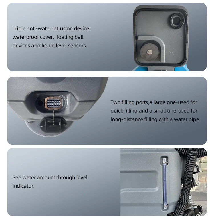 EAC Certification Shuojie SJ45B Walk Behind 510mm Cleaning Width Single Disc Floor Scrubber