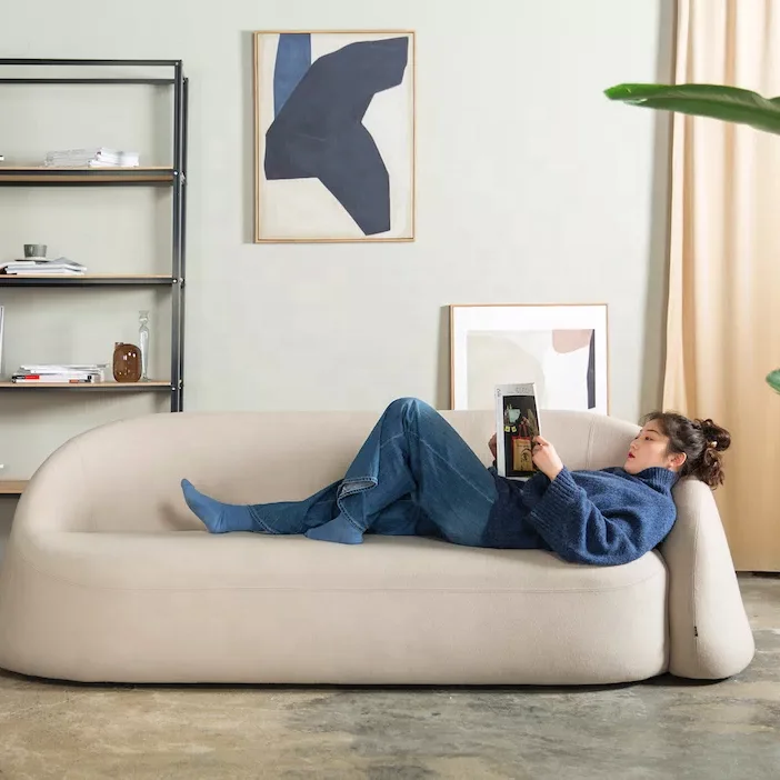 living room wool sofa design modern leisure armchair sofa DOUGH SOFA SIDE DESIGN