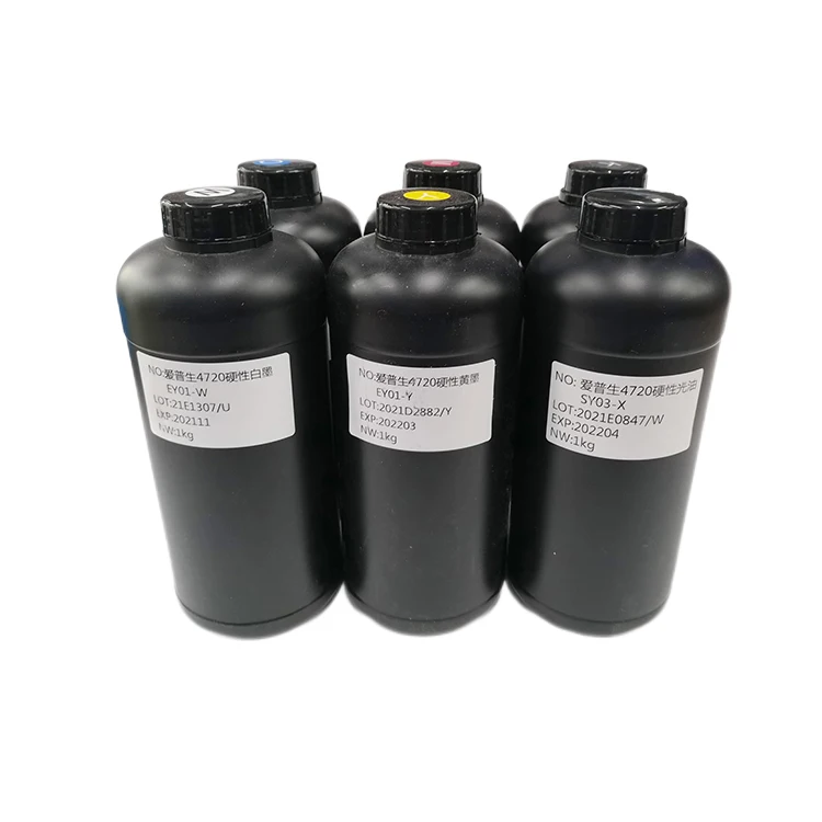 Professional Manufacturer Cylinder 6 colors CMYKWV Special UV ink  A Set 6 Bottles