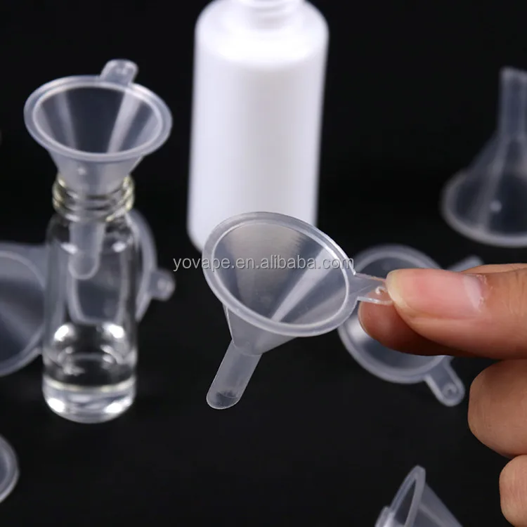 Acrylic funnels for packing machine 3mm 6mm Small filter Mini Plastic Funnel Mini Perfume leach dispensing PP Plastic Funnel