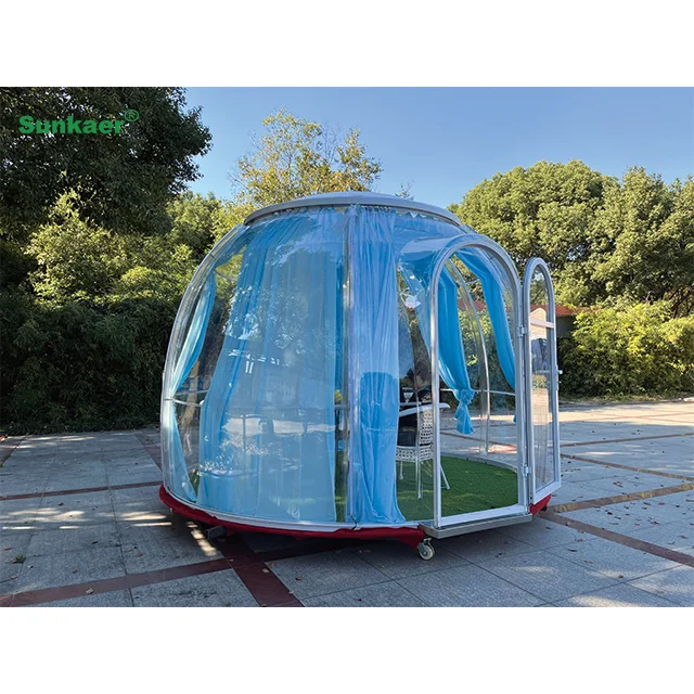 Quick Shipment Dome Tent Transparent PC Polycarbonate Outdoor Transparent Dome House Prefab Hotel Room for Hotels