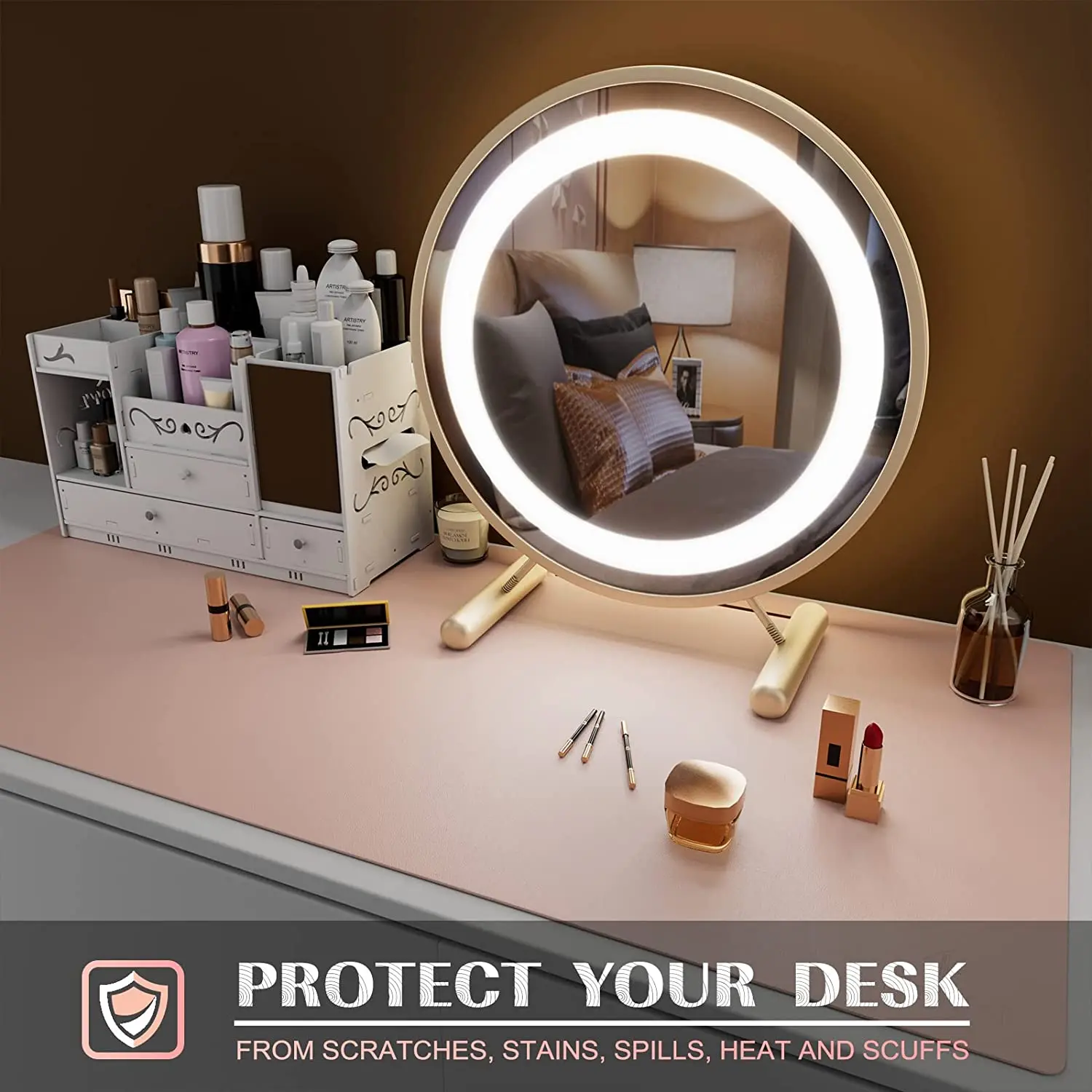 Tabletex Заводская печать на заказ размер нескользящий ПВХ PU кожаный Настольный коврик игровой протектор офисный для мыши