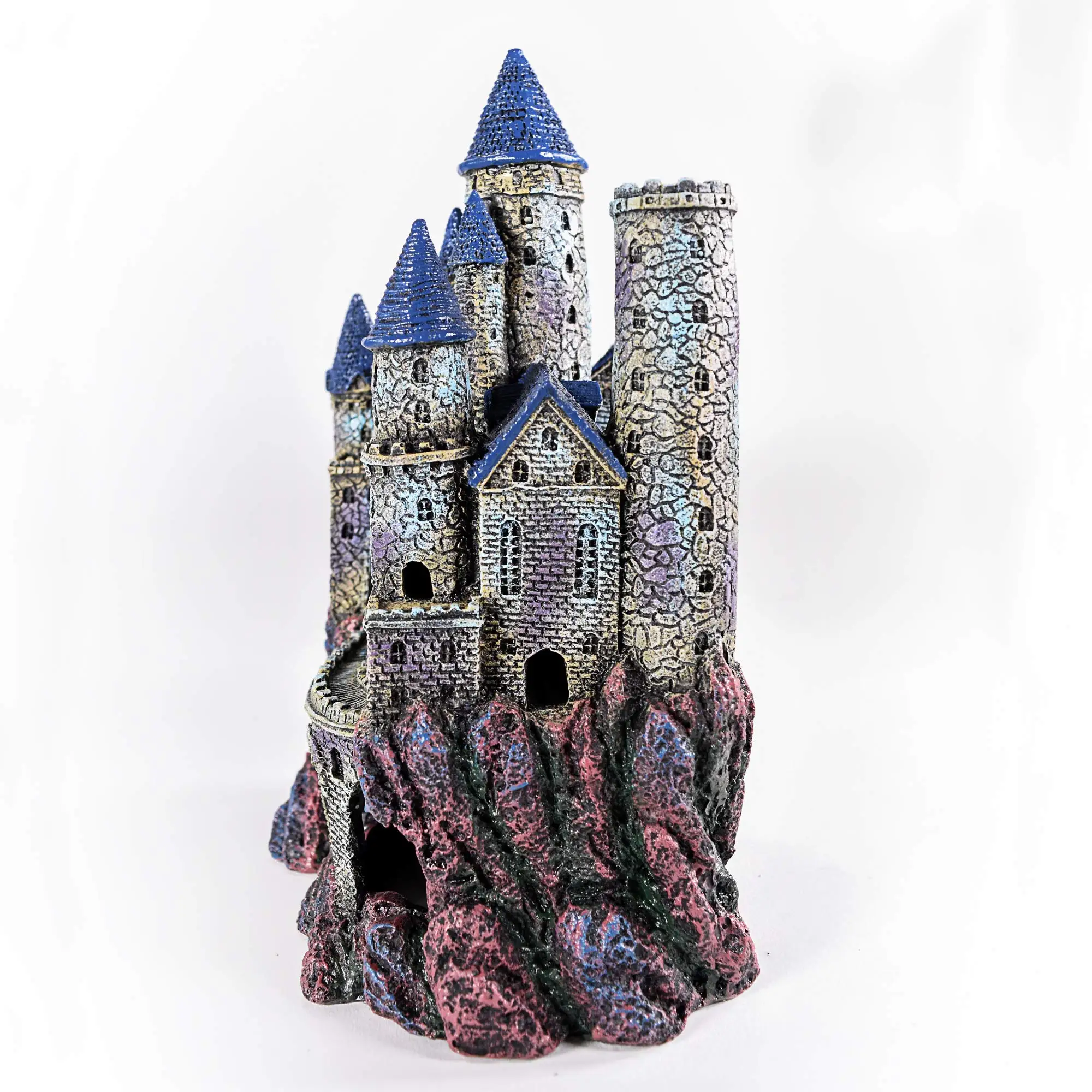 Custom Fish Tank Accessories Resin Wizard Castle for Aquarium Decoration