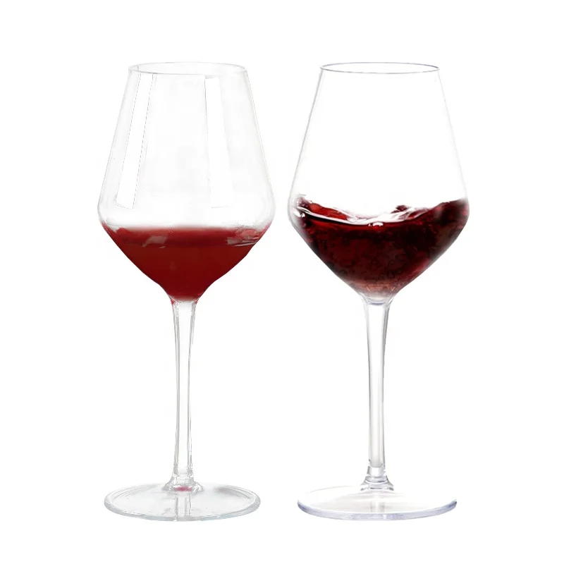 Customized Premium Plastic Glass Glassware Tritan Unbreakable Goblet Plastic Wine Glasses Wine Cup
