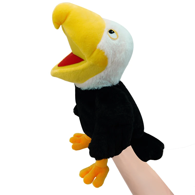 Hand Puppet Animal Puppets for Kid Plush Bird Animal Puppet Set,Multicolor with Movable Mouth