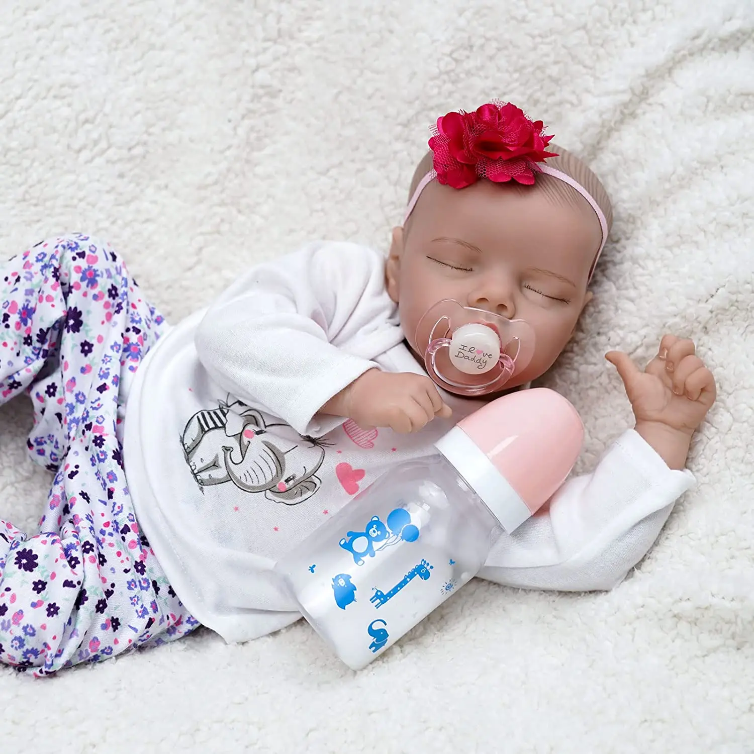 Wholesale realistic 17 inch Twin Sister Reborn Baby Doll Girl Toy Real sleeping live Bebe Reborn Reals Doll
