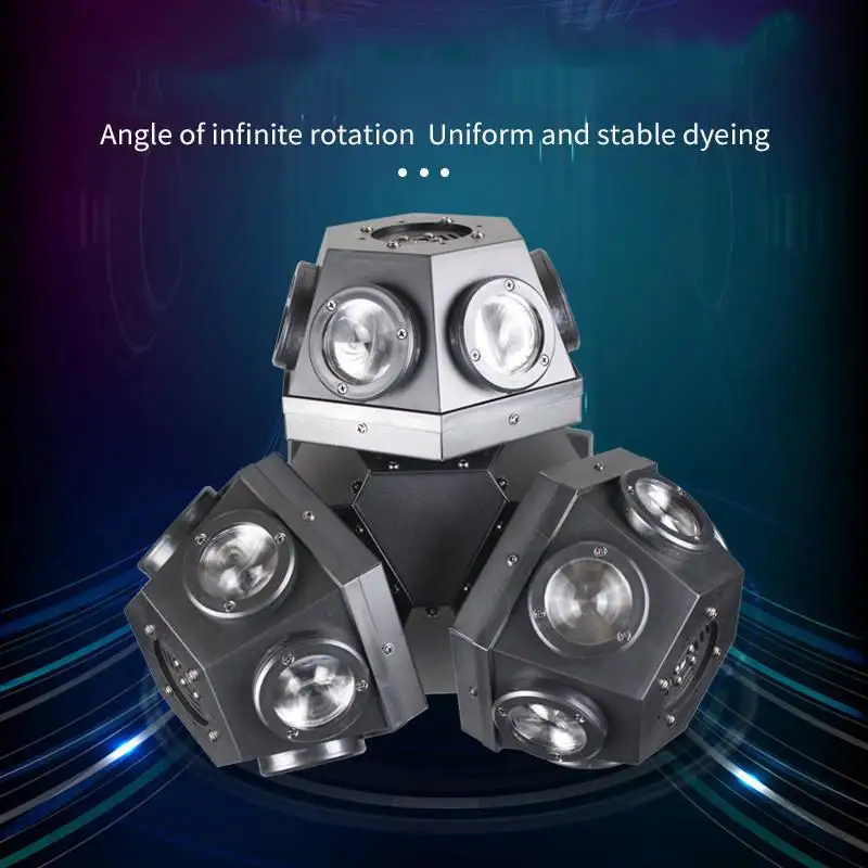 80 RGBW Laser Moving Head LED Disco Lights KTV Bar Club-360 Degree BEAM Light Stage Party Lighting DMX Sale Red Green Emission