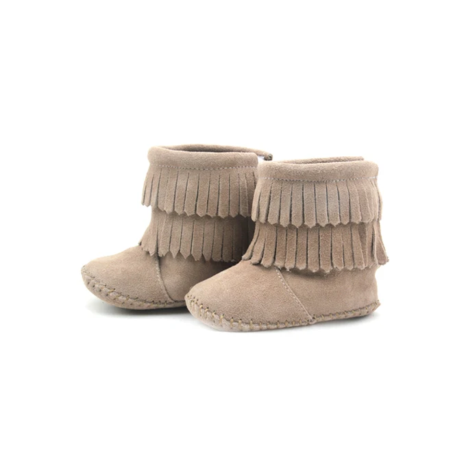  2021 Low MOQ Fashion Winter Girls Baby Shoes Genuine Leather Soft Sole Kid Chelsea