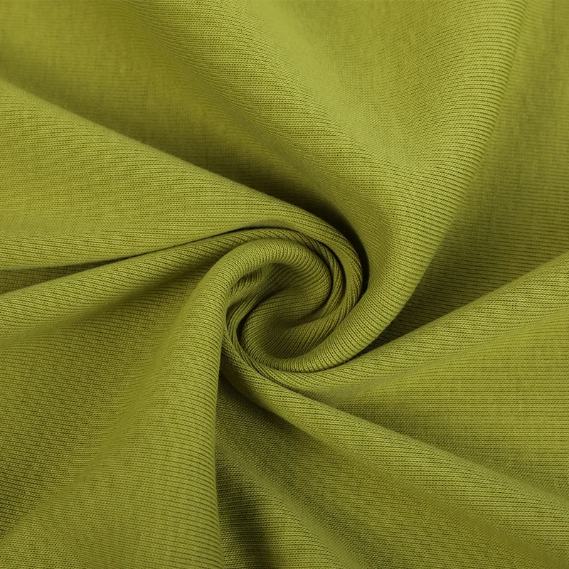 Guangzhou factory wholesale knit ribbing cuff fabric dresses cuff rib 100% cotton fabric for collar