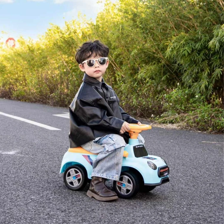 Hand Push Cartoon Steering Wheel Toy Car for Big Kids Ride on Kid