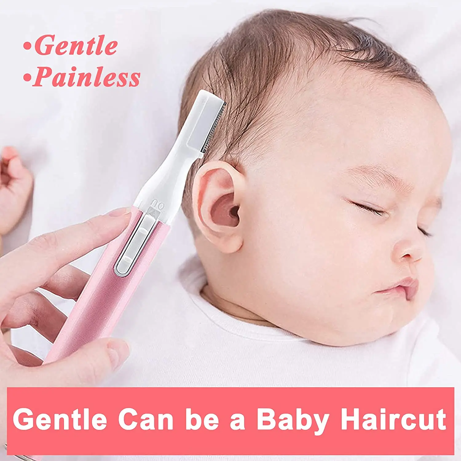 Electric Eyebrow Trimmer Razor for Women Hair Trimmer Shaver Facial Hair Remover with Comb No Pulling Sensation Painless