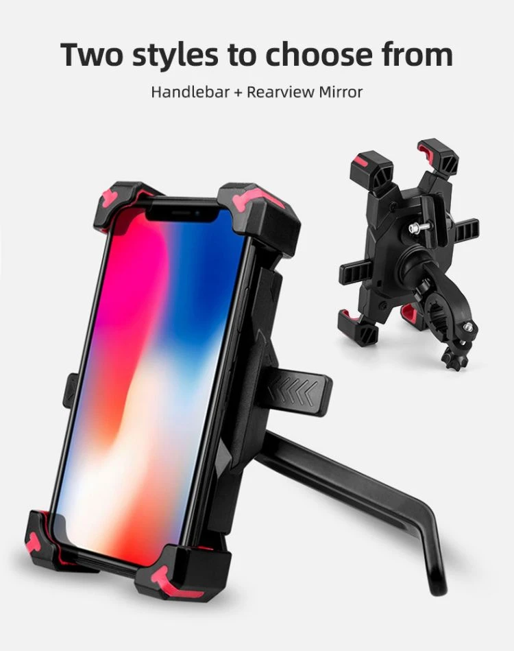 High Quality Rearview Mirror Phone Holder With Sun Shade Umbrella Stable Waterproof Bracket Rainproof Bike Cycling Phone Holder.jpg