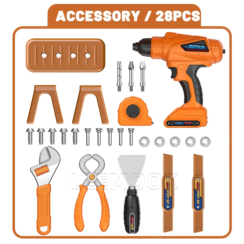 Leemook wholesale children tool toys pretend play educational toys play house tools toys