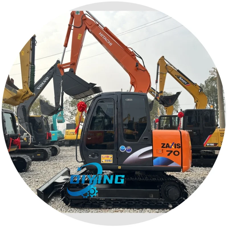 Заводская оптовая продажа гидравлический гусеничный станок Hitachi ZX 70 ZX120 ZX200 используемый экскаватор на складе автоматизация