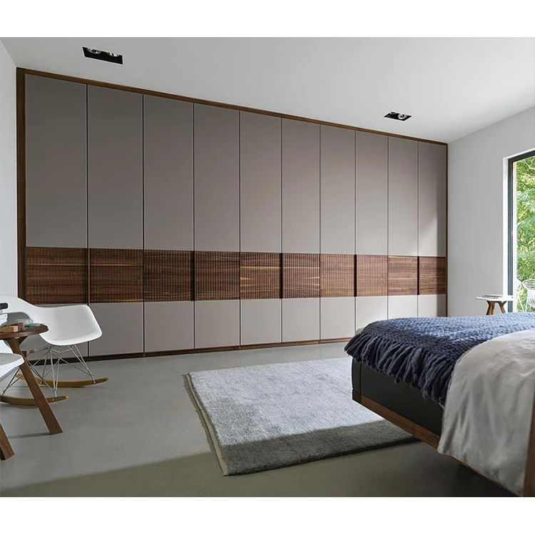 Foshan high-end custom colsets wooden bedroom wardrobe simple style wardrobe in order to store clothes