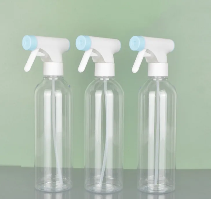 Clear Cleaning Solutions Containers 500ml 750ml 16oz 25oz Bullet Shape Cosmo Plastic Spray Bottle With 28-410 Neck Trigger Spray