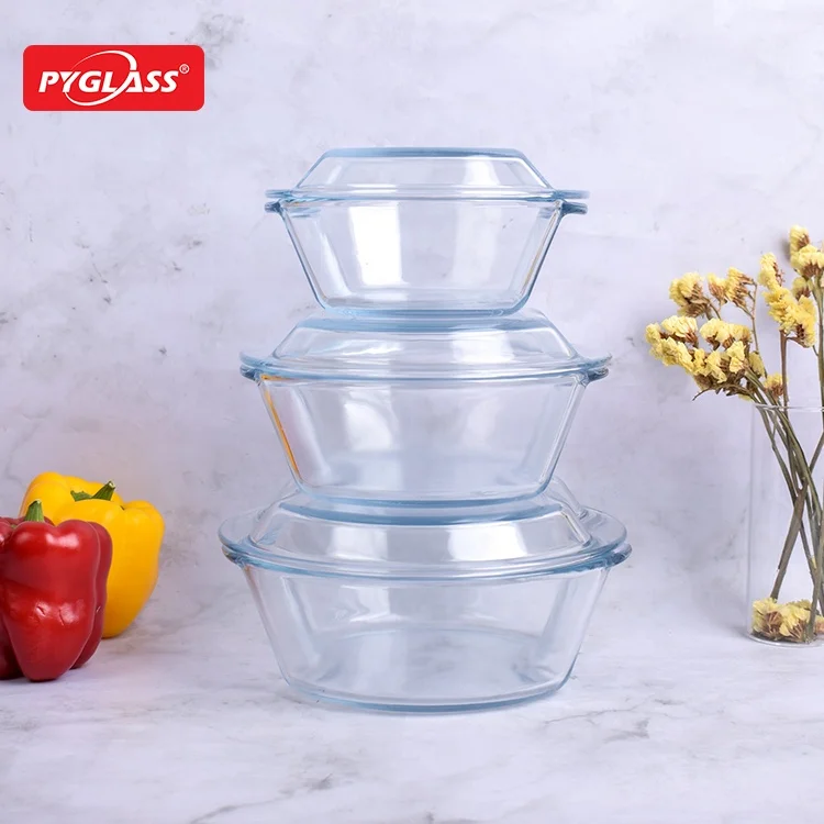 Round Glass Casserole Dish With Lid Glass Casserole Dishes With Lids Glass Microwave Casserole dish with Lid
