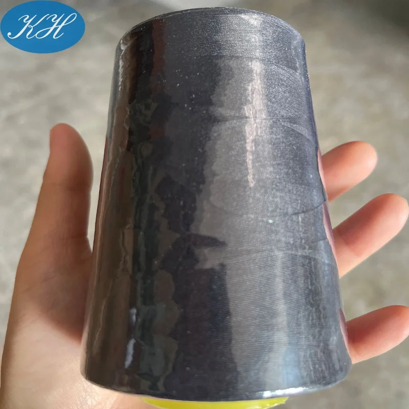 В наличии оптовая продажа высокое качество 40s/2 Hilo однотонная окрашенная пряжа из 100% полиэстера швейная нить различных