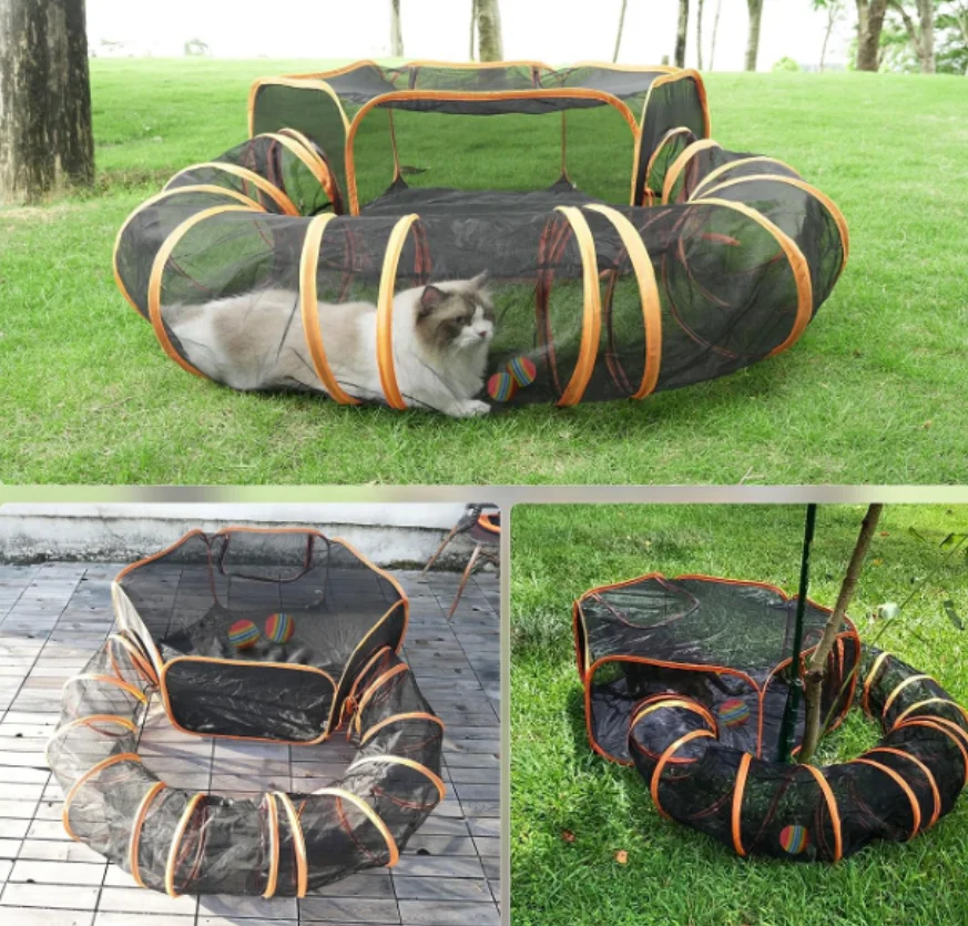 Складной манеж для кошек