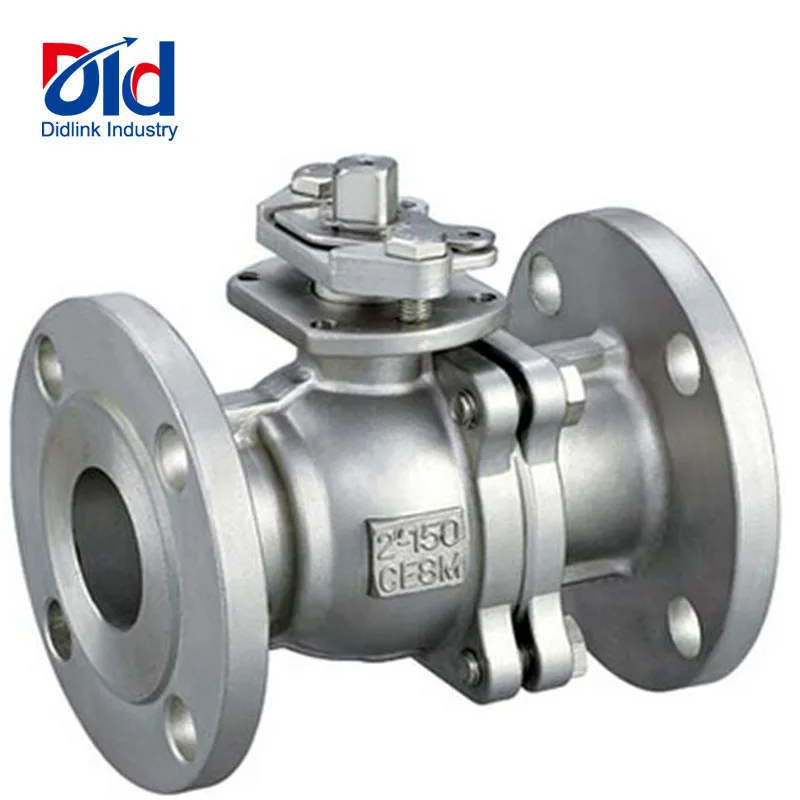 Cast Steel WCB DN50 PN16 Flanged Manual Operated Black Body Ball Valves