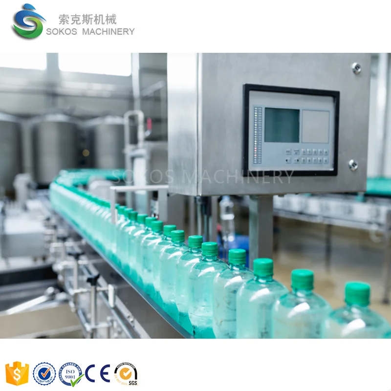 Factory Price Automatic 10000BPH Soda Water Filling Machine Carbonated Drinks Bottle Filling Line