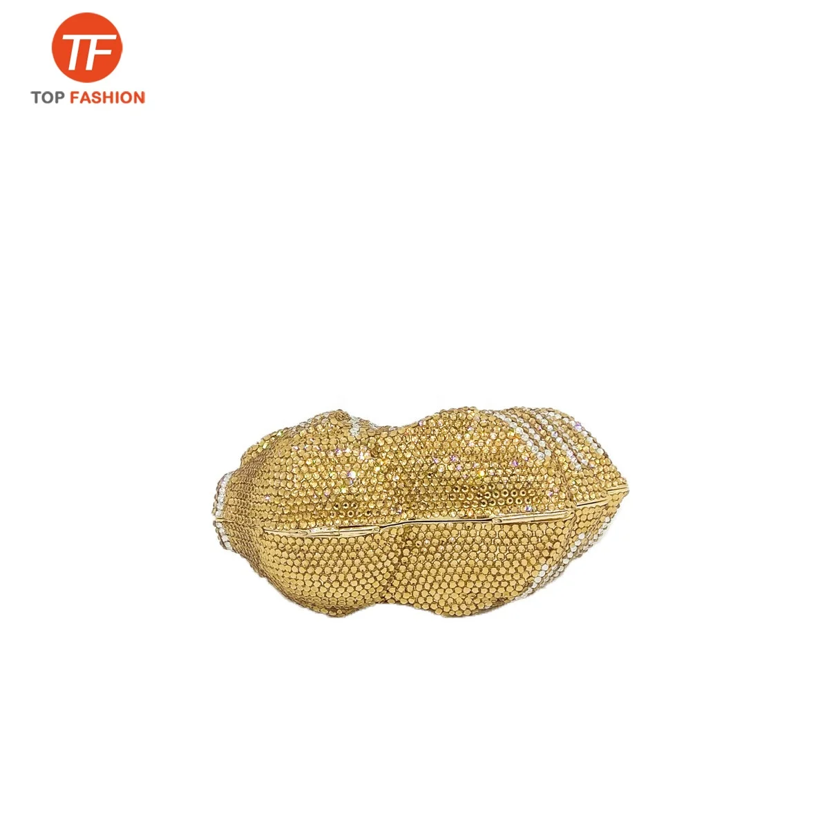 Factory wholesales Goldfish Crystal Clutch Evening Bags Women Wedding Party Bridal Handbags Purses