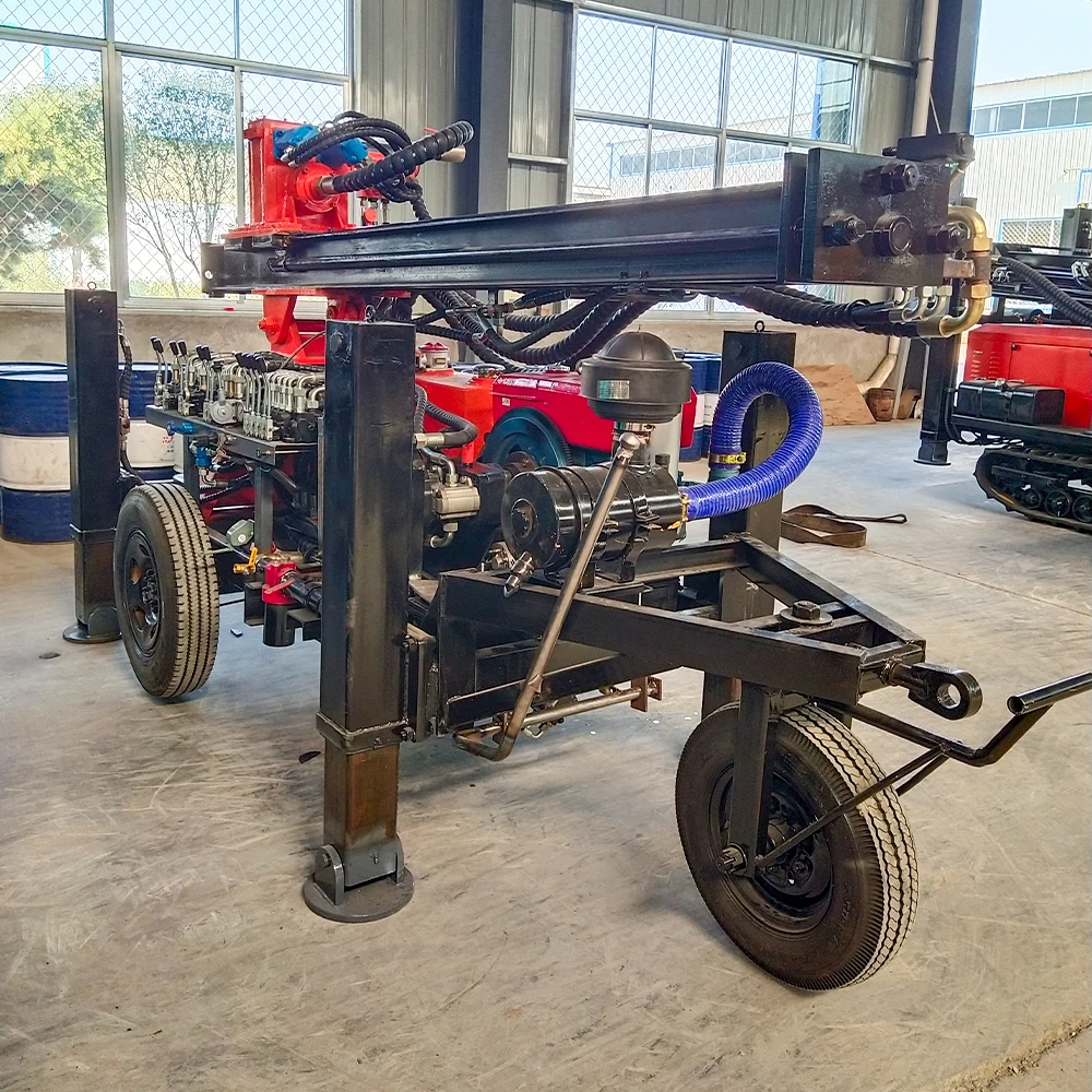 CS130B Electric Diesel Automatic Bore Well Rigs New Metering Pump Engine Motor Bearing Core Components Water Wells Piling 200m