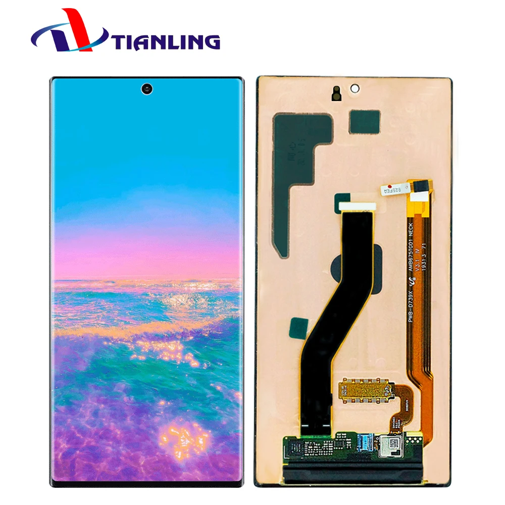 Оригинальный ЖК-дисплей для телефона Samsung Galaxy Note10 + Note 10 Plus ЖК-экран деталь
