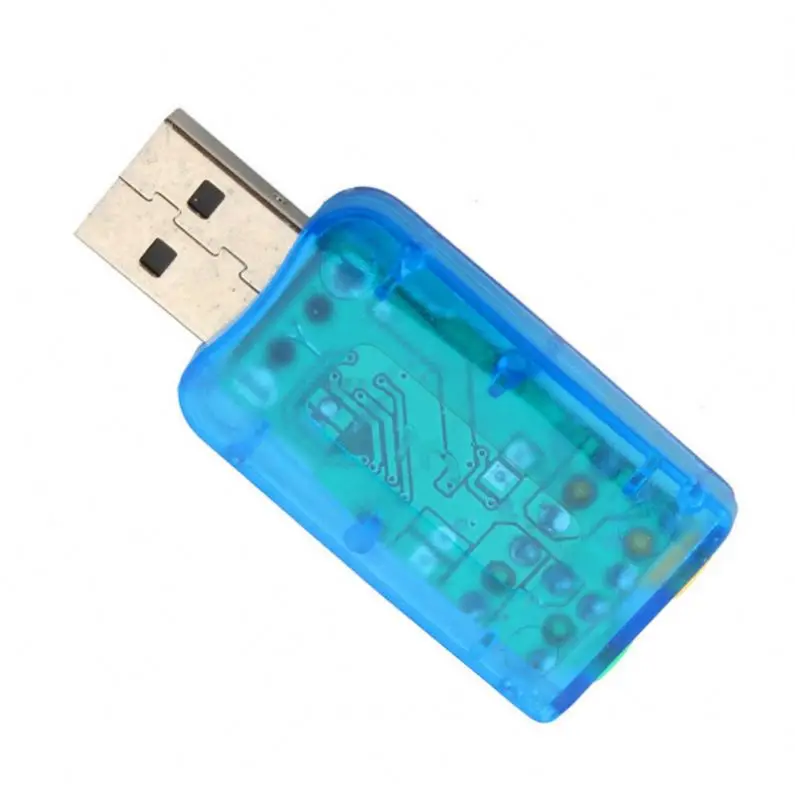 Портативный внешний USB 2 0 до 3 5 мм микрофон наушники 3D стерео объемный звук карта аудио адаптер в 1 для ПК