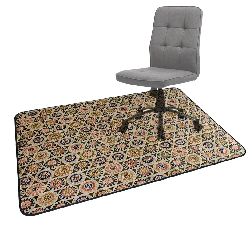 Factory Supply Paisley Pattern PVC Home And Office Chair Mat For Hardwood Floor