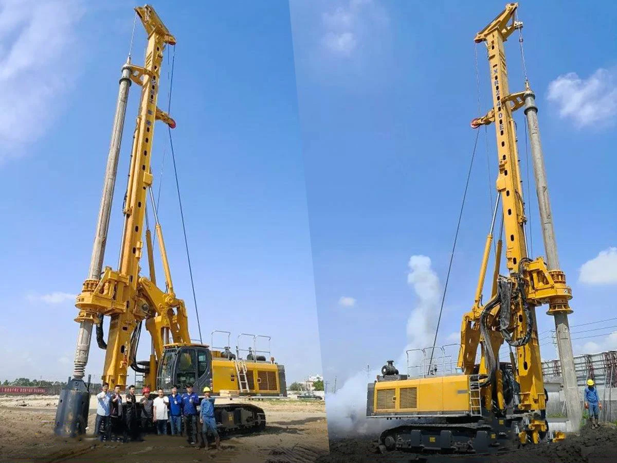 Мощная функциональная роторная буровая установка 88 м XR280DII свайная техника для продажи