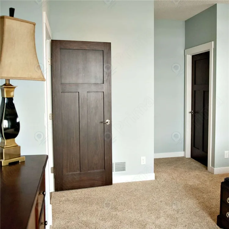 Prima Traditional MDF Solid Wood Doors Top Quality Melamine Door Interior Soundproof for Residential