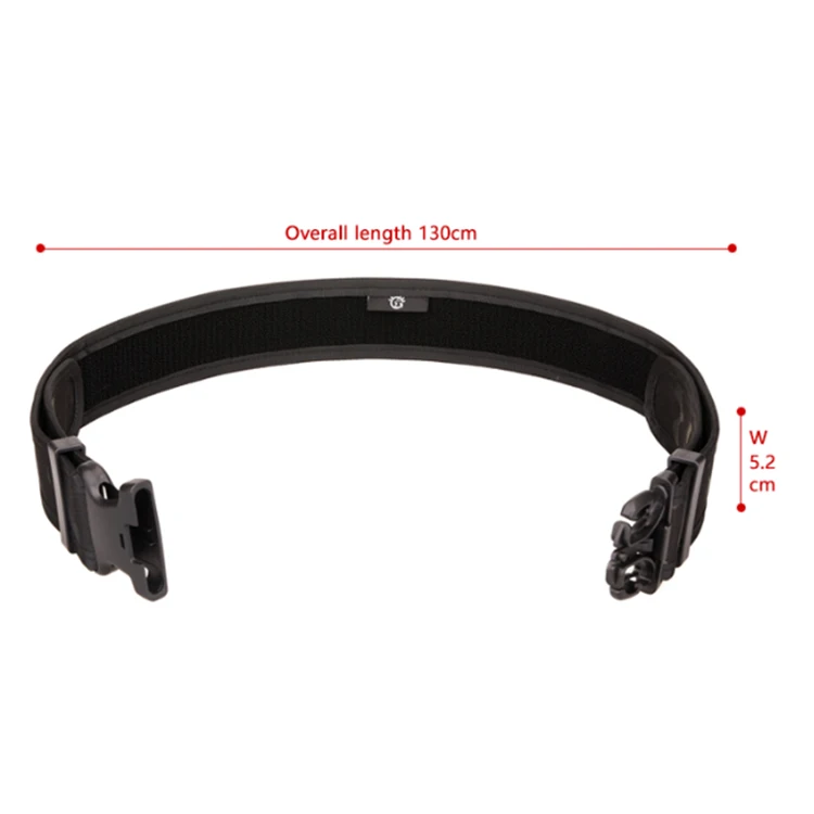 Protector Plus Tactical Belt Men Black Padded Lightweight MOLLE 11-pieces Set Baton Bag Duty Utility Waist Belt Pouch