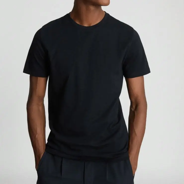 High Quality Breathable Mens Top O Neck 100% Organic Cotton Blank T Shirt For Men