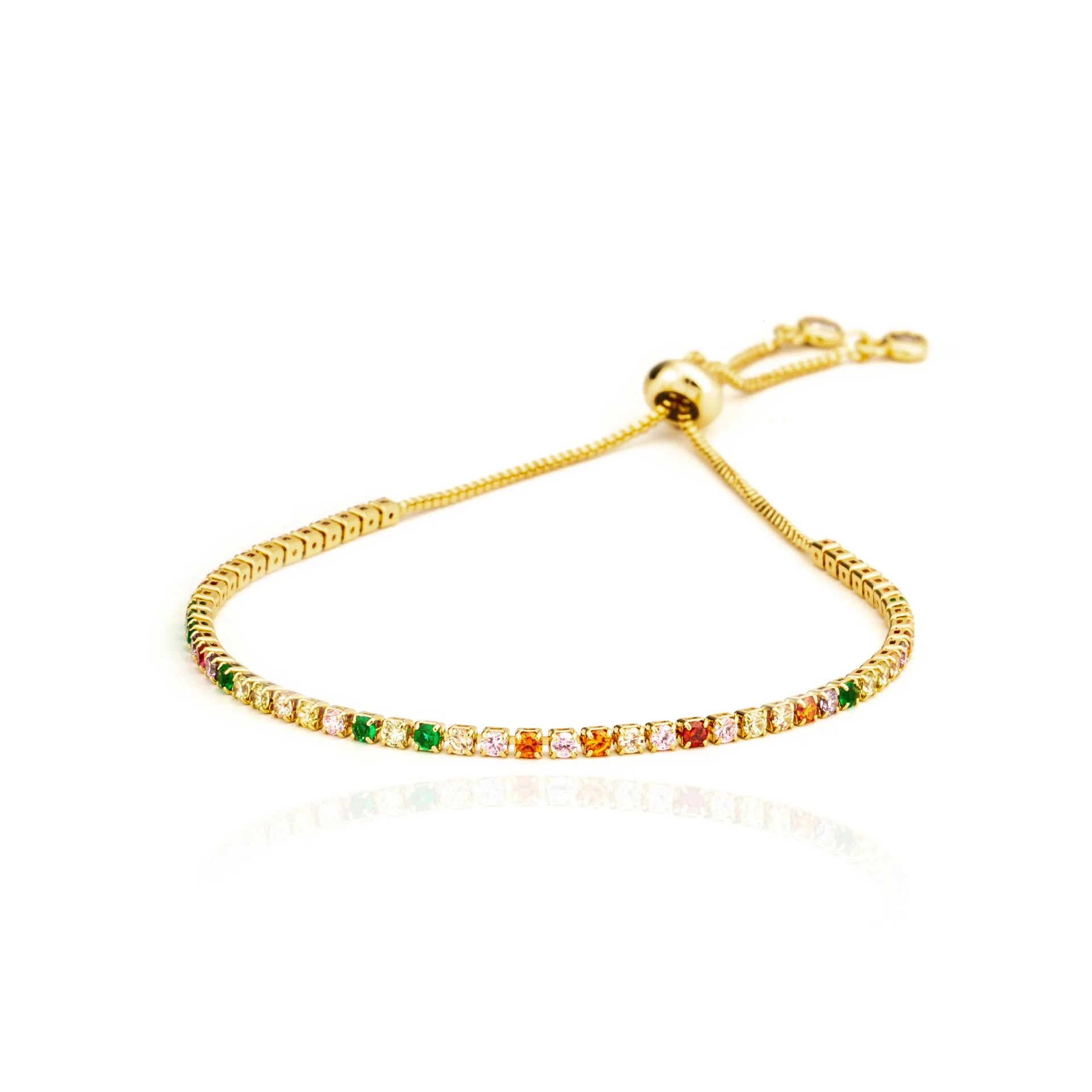 Micro-Inlaid Zircon Tree Of Life Unicorn Box Chain Bee Cross Evil Eye Adjustable Bracelet