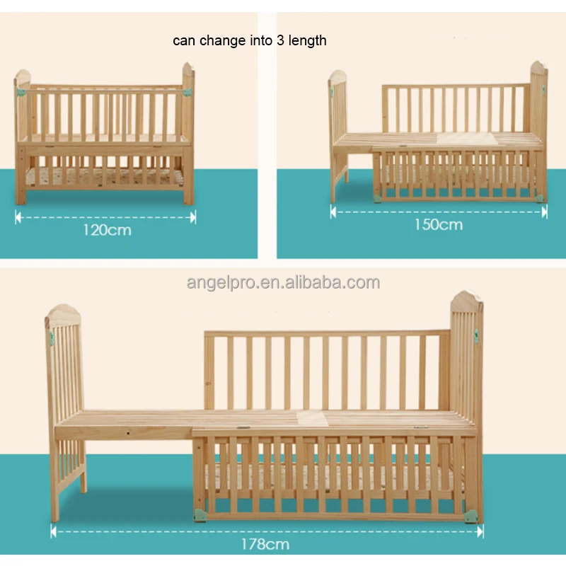 good quality cheap price baby cot bed solid wood cots baby bed swing crib growing children bed