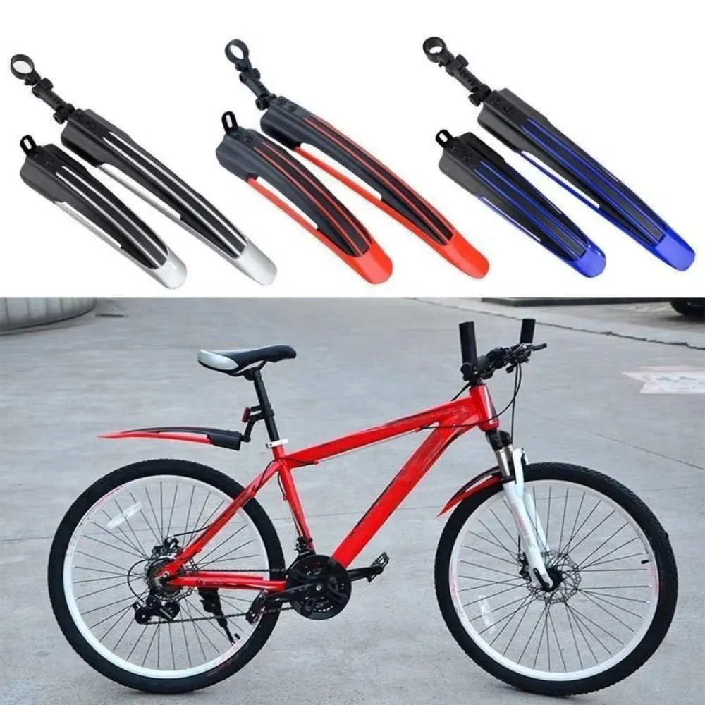 1 Pair MTB Mountain Bike Mudguard Front Rear Bike Tool Cycling Bicycle Fenders Wings Mud Guard Cycling Accessories Bike Parts