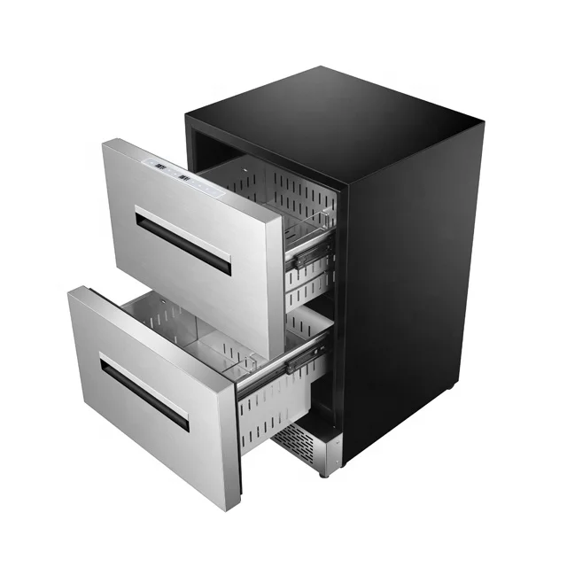 Outdoor Two Drawer Outdoor Rated Refrigerator, Stainless Steel