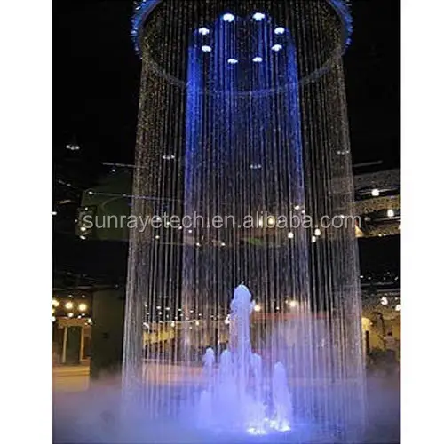 NEW programmed round digital graphic water curtain musical fountain rain curtain for events stage wedding