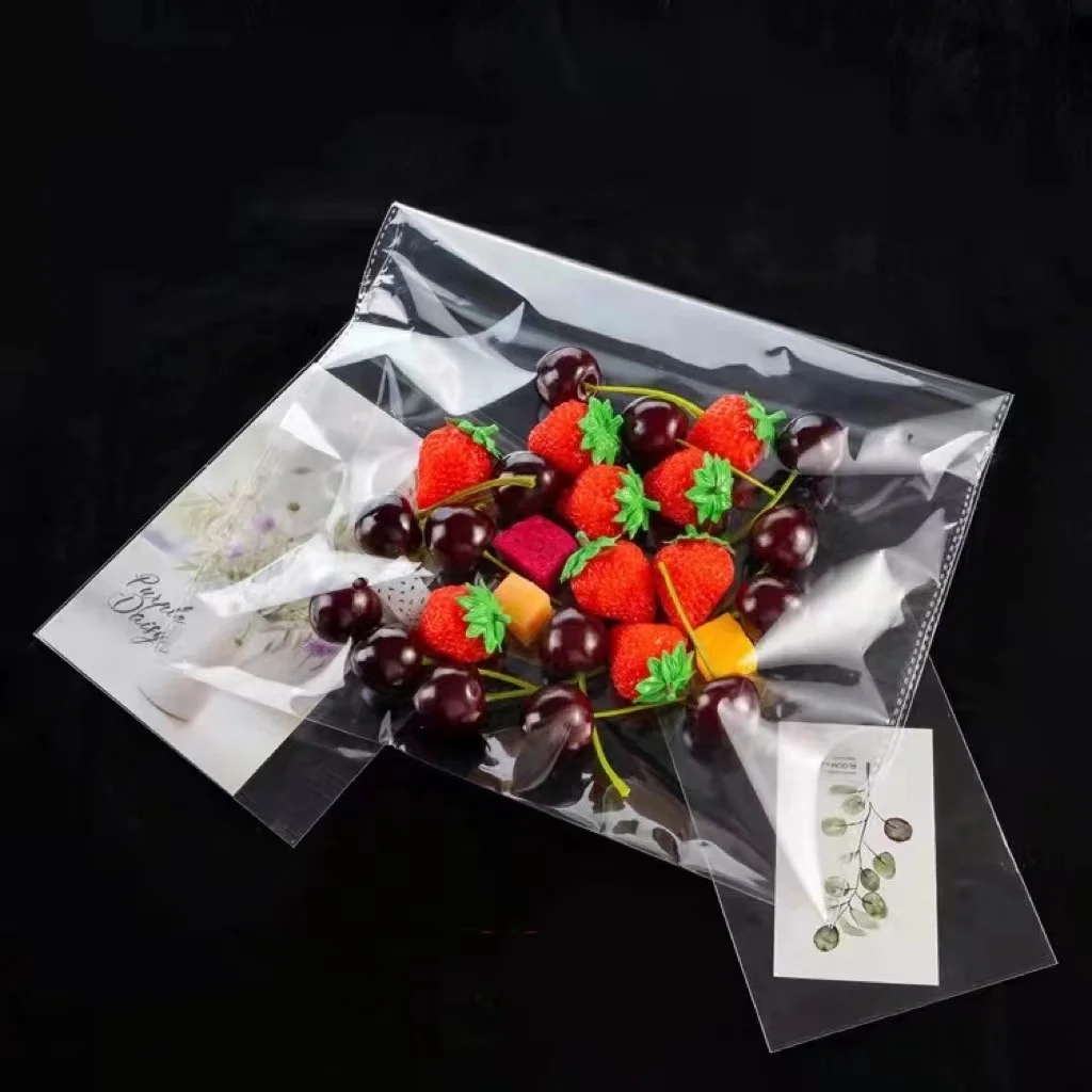 Custom Printed Biodegradable Large Sealing Opp Clear Cellophane Self Adhesive Opp Plastic Bag