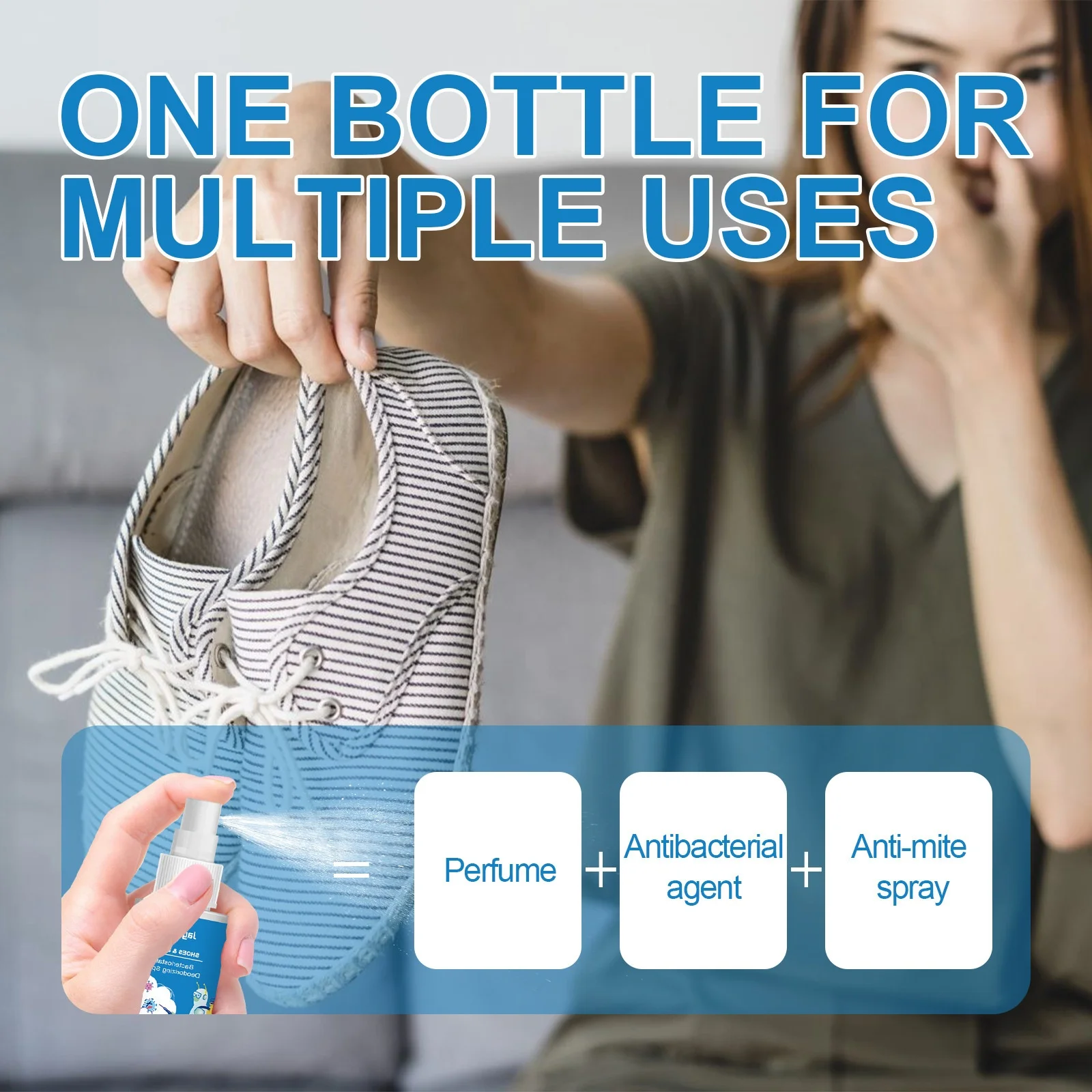 Private Label Remove Peculiar Smell Drying and Lasting Fragrance Shoe Cabinet Freshener Shoes and Socks Deodorizing Spray