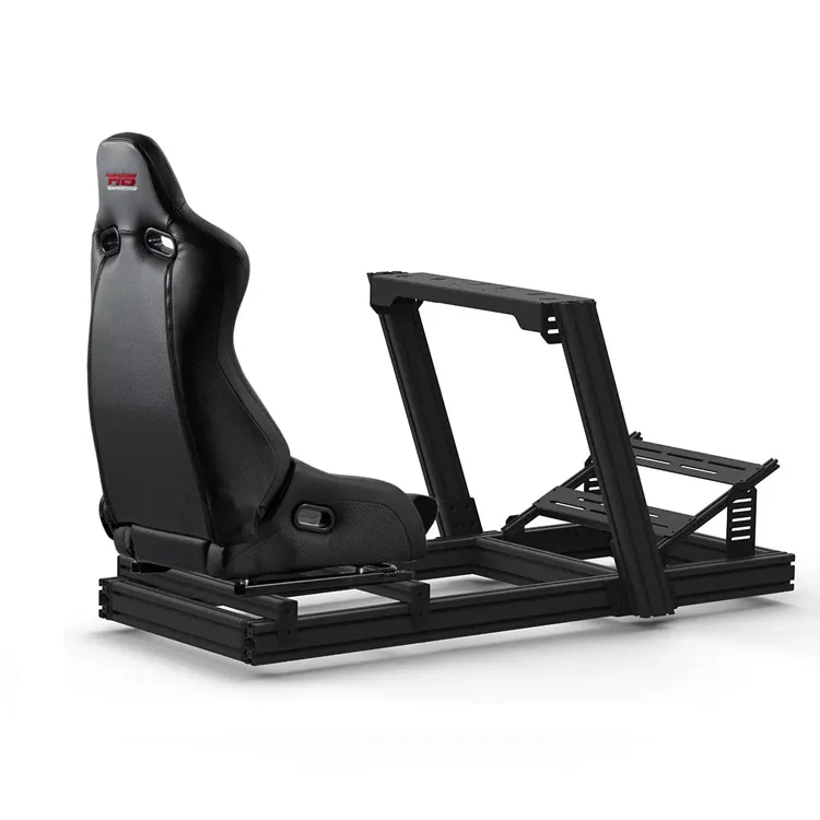 fanatec wheel sim racing aluminum frame racing simulator seat hydraulic support ecran sim racing cockpit f1 with seat for sale