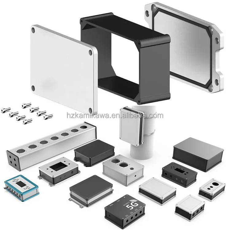 Factory customized IP68 aluminum extrusion cnc processing waterproof junction box case enclosure customized according to drawing